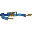 2” x 8’ Automotive Tie-Down w/Twisted Snap Hooks, Blue