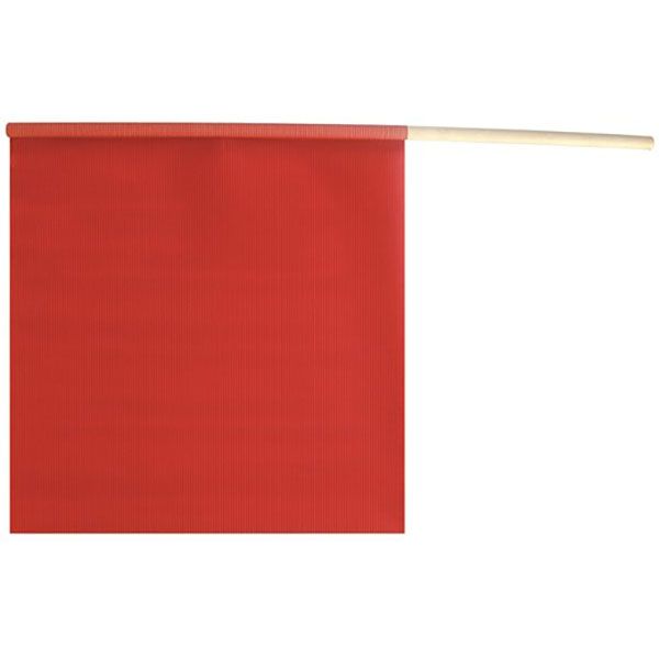 Flag, Red Cotton - 18" x 18" with Wooden Dowel