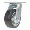 5X2 Mold On Rubber Swivel Caster