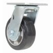 5X2 Mold On Rubber Swivel Caster