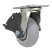 Caster, 5X2 Polyolefin Swivel W/ Total Brake