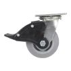 Caster, 5X2 Polyolefin Swivel W/ Total Brake