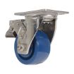 Caster, 4X2 Solid Polyurethane (Spu)Swivel W/Total Brake