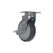 Caster, 5X1-1/4 Tpr Swivel W/Brake