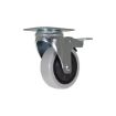 Caster, 4X1-1/4 Poly, Swivel W/Total Brake