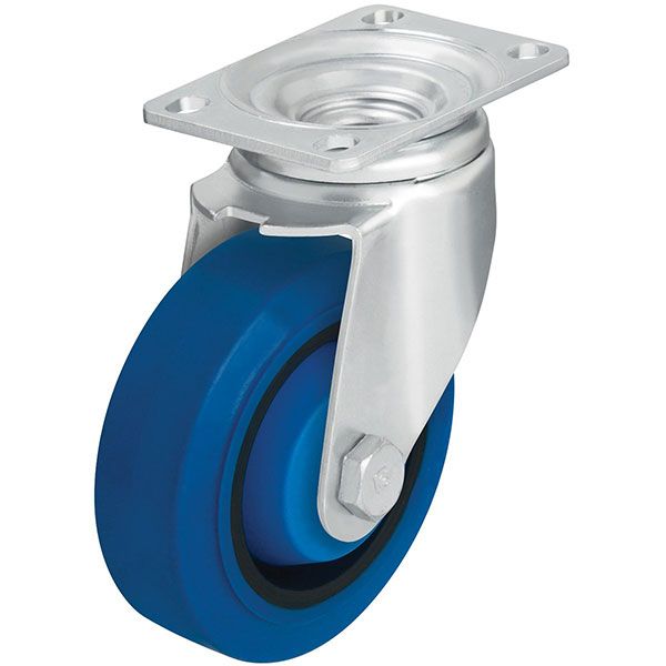 Caster, 4X1-3/8 Solid Rubber, Swivel