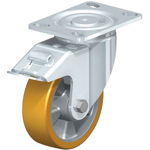 Caster, 6X2 Poly, Swivel W/Total Brake