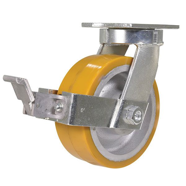 Caster, 8X3 Poly Swivel W/Brake